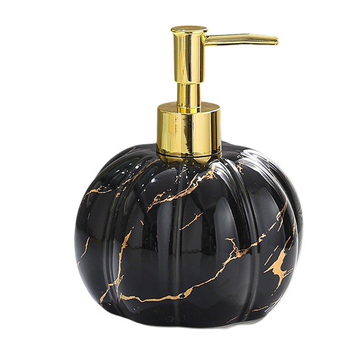 Kerámia szappanadagoló, szüreti témájú design, tök forma, újrafelhasználható