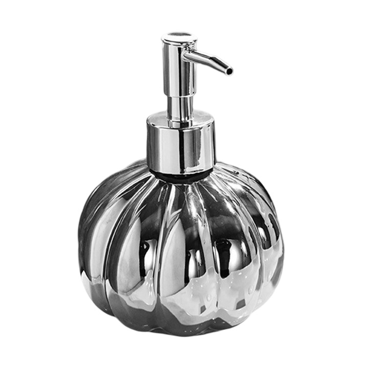 Kerámia szappanadagoló, tök design, újrafelhasználható, 500ml