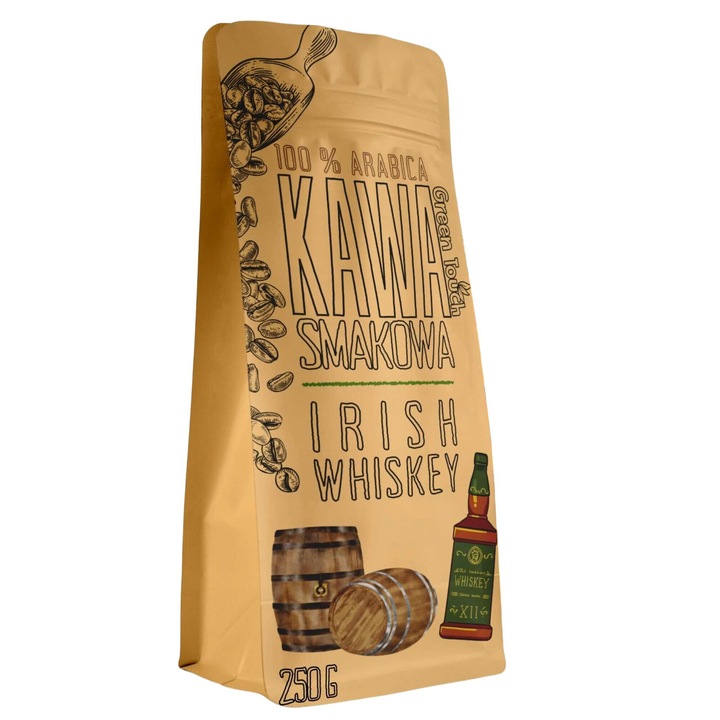 Ír whiskey ízű őrölt kávé, 250g, Green Touch
