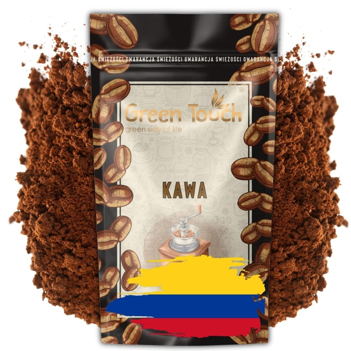 Őrölt kávé, Green Touch, 100% arabica, 200g, csokoládés és citrusos jegyekkel