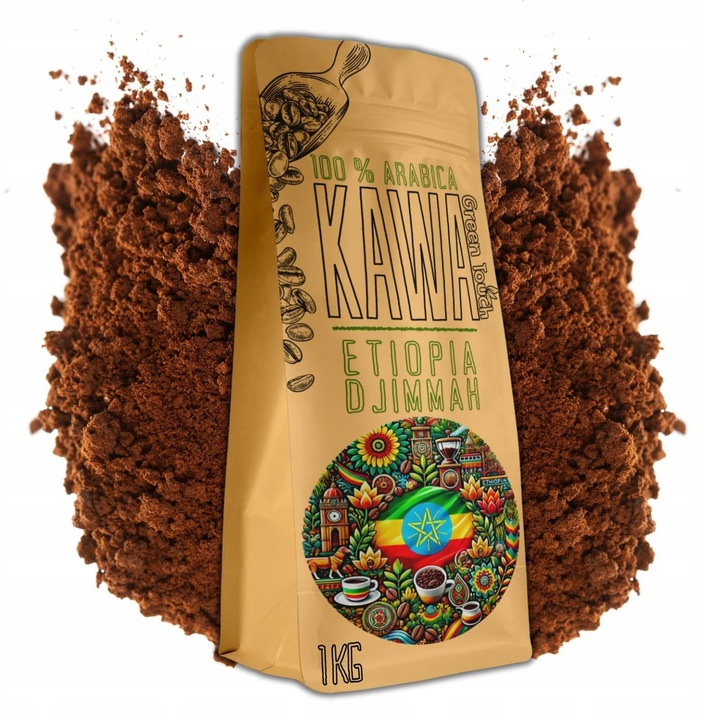 Cafea macinata 100% Arabica, Green Touch, 1kg, note de citrice, alune