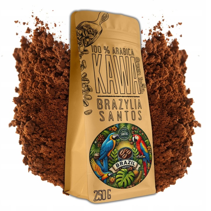 Őrölt kávé, Green Touch, Brazil Santos, 100% arabica, 250g