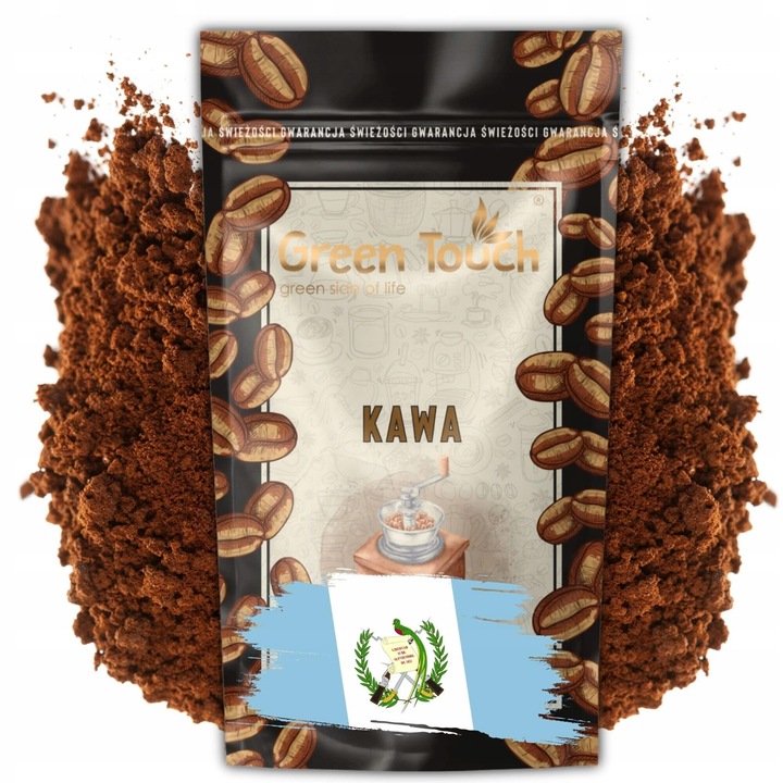Őrölt kávé, Guatemala, Green Touch, 200g, karamell, kakaó, vanília jegyekkel