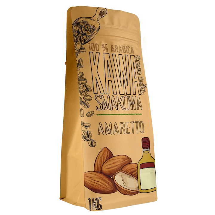 Green Touch őrölt kávé, Amaretto ízű, 100% Arabica, 1 kg