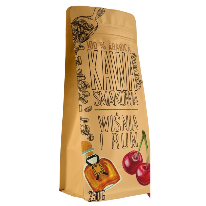 Őrölt kávé rumos meggyel, Green Touch, 250g