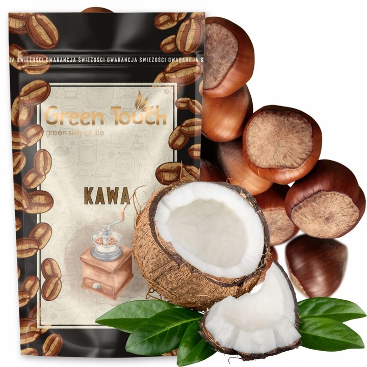 Cafea boabe, Green Touch, cocos, 200 g