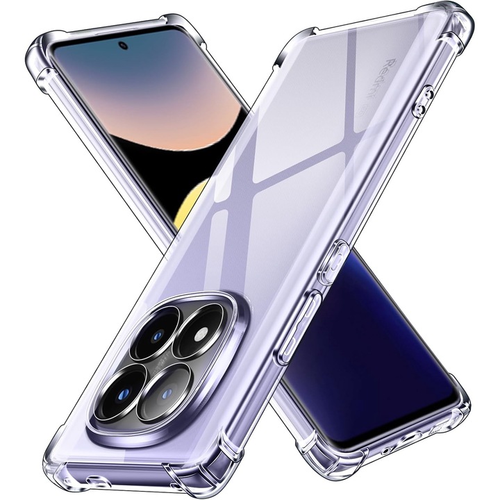 Husa pentru Xiaomi Redmi Note 14 Pro+ Plus 5G Anti-Shock 1.5 mm reinforced 4 corners transparenta