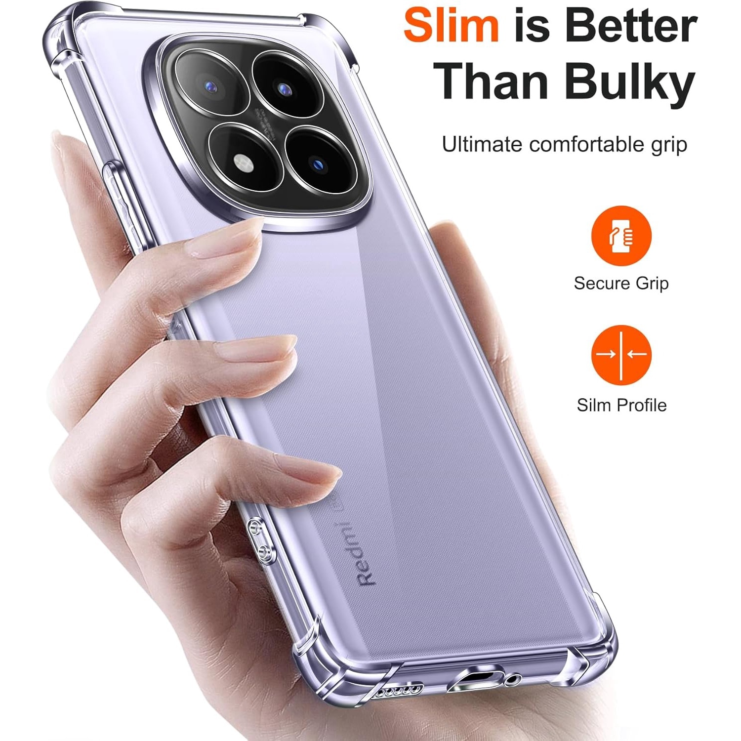Husa pentru Xiaomi Redmi Note 14 Pro+ Plus 5G Anti-Shock 1.5 mm reinforced 4 corners transparenta
