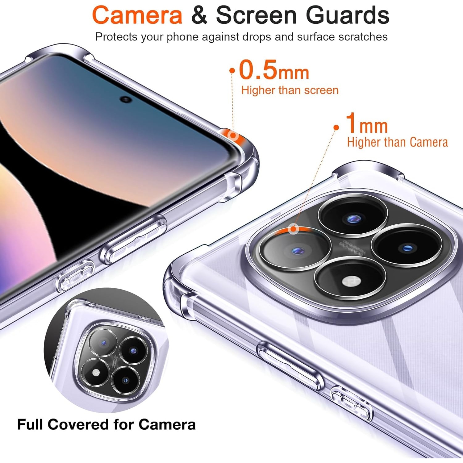 Husa pentru Xiaomi Redmi Note 14 Pro+ Plus 5G Anti-Shock 1.5 mm reinforced 4 corners transparenta