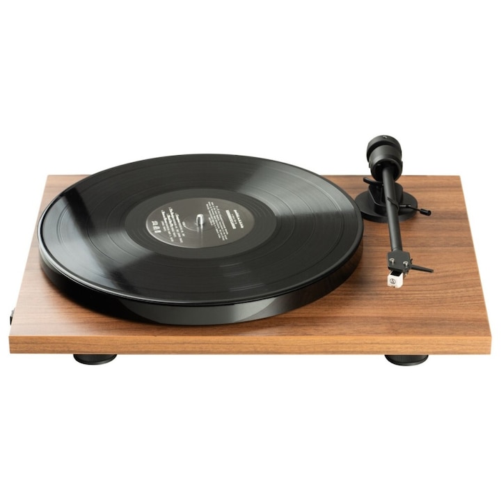 Gramofon Pro-Ject E1, cu pickup Audio-Technica AT3600L, 33/45 RPM, 420x112x330mm, culoare nuc