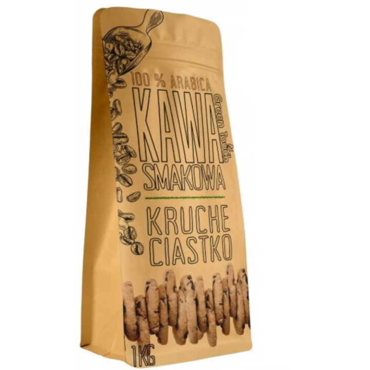 100% Arabica kávébab, Green Touch, keksszel, 1kg