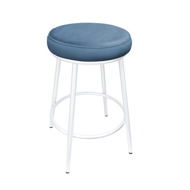 Bárszék, Atos, Ben modell, Magic Velvet anyagú, fehér, 67cm