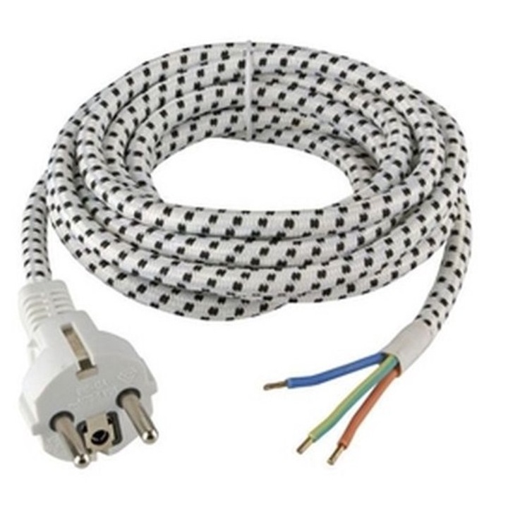 Anco Vasaló kábel dugóval, 3m, HO3RT-F, 3x0, 75mm2