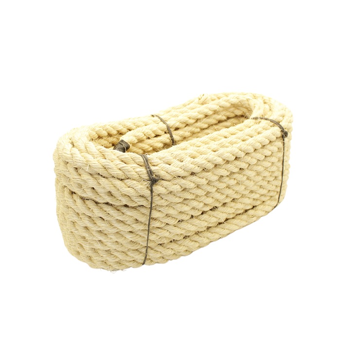 Въже от сизал, Bitul, 20 мм, 10 м, естествен цвят