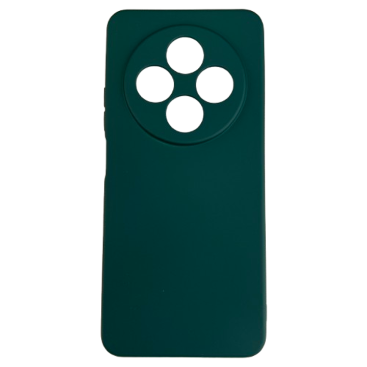 Мек кадифен калъф, съвместим с Xiaomi Redmi 14C, тъмно зелен