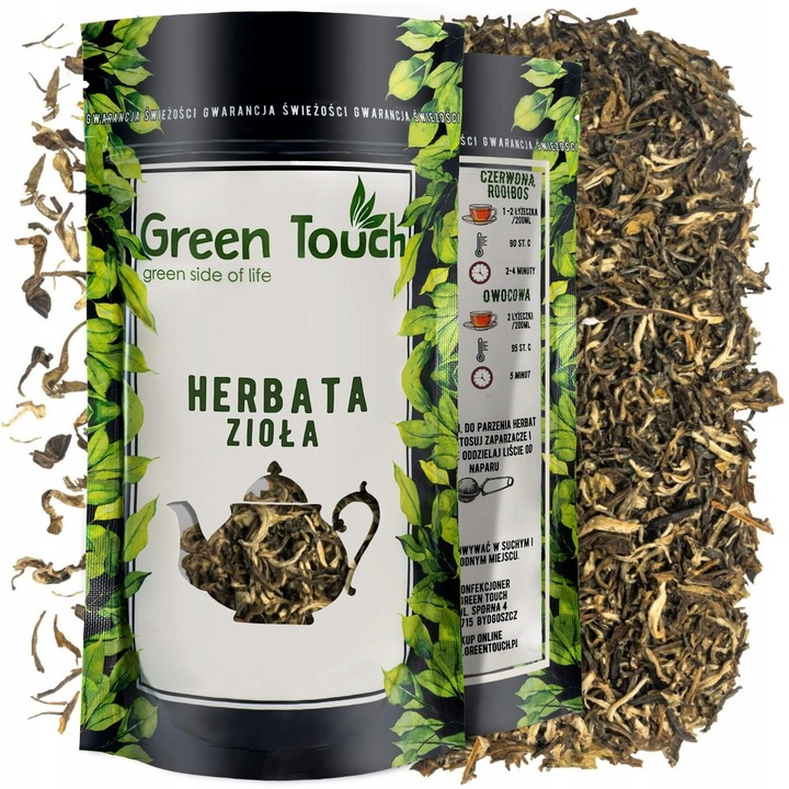 Бял чай, Green Touch, флорален аромат, 50 г, 13x22.5 см