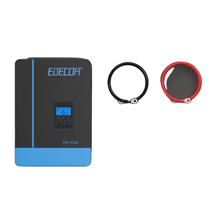 Invertor solar hibrid, 3800W, tehnologie MPPT, cu WIFI, 220-240V, 48V, dimensiuni 428x290x106mm