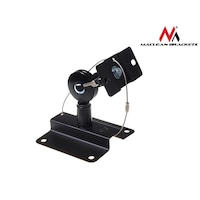 Suport universal de perete pentru boxe / difuzoare, maxim 15KG, reglaj vertical si orizontal, set 2 suporti, Negru