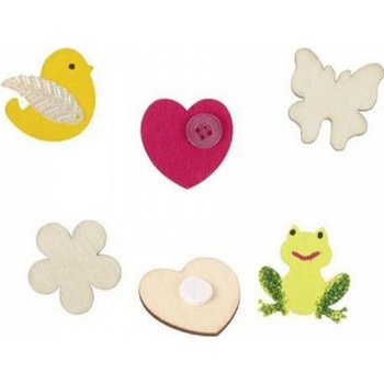 Joc creativ Beleduc Set 20 Decoratiuni din Lemn Joc creativ Beleduc Set 20 Decoratiuni din Lemn