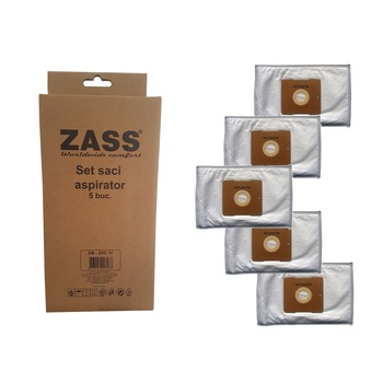 Set 5 saci pentru aspirator Zass ZVC 11 Set 5 saci pentru aspirator Zass ZVC 11