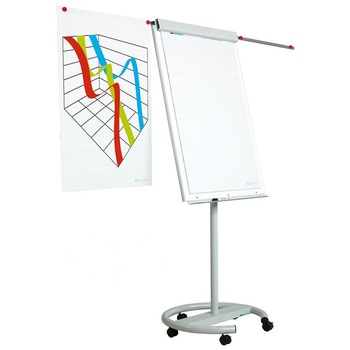 Flipchart magnetic, 105 x 70 cm, cu brate laterale, cu rotile, SMIT Vario Flipchart magnetic, 105 x 70 cm, cu brate laterale, cu rotile, SMIT Vario