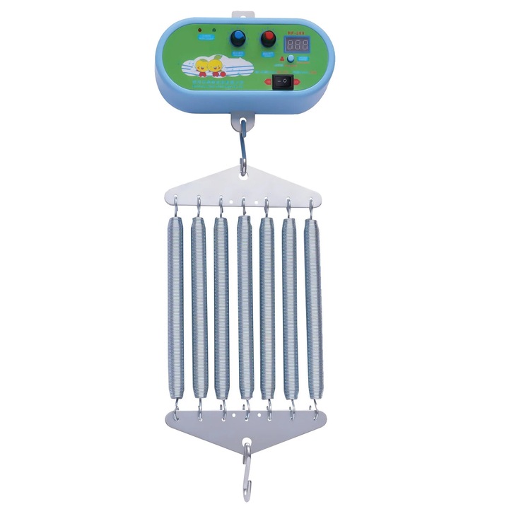 Controler electric pentru balansoar bebelusi, temporizator ajustabil, capacitate mare de incarcare, albastru, 18x8x8cm