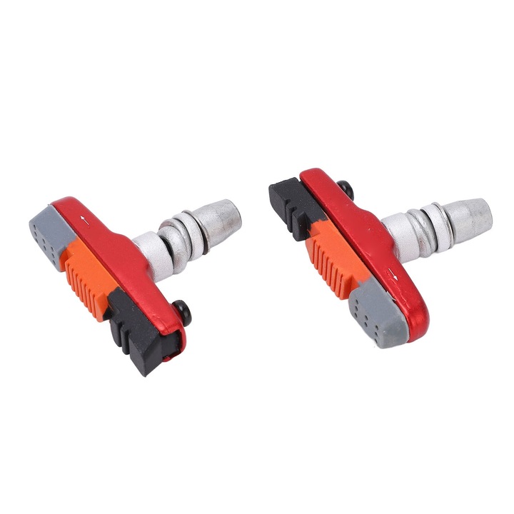 Placute frana bicicleta Enforose, set 2 buc, aluminiu, cauciuc, design V, rezistenta mare la uzura