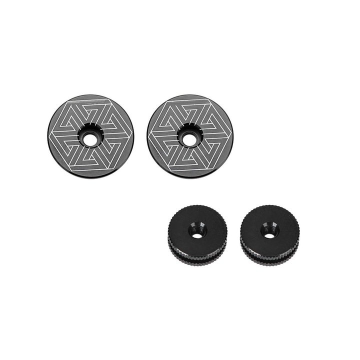 Mansoane bicicleta set 2 bucati, Enforose, aluminiu si silicon, anti-alunecare, 15x21mm, hexagon