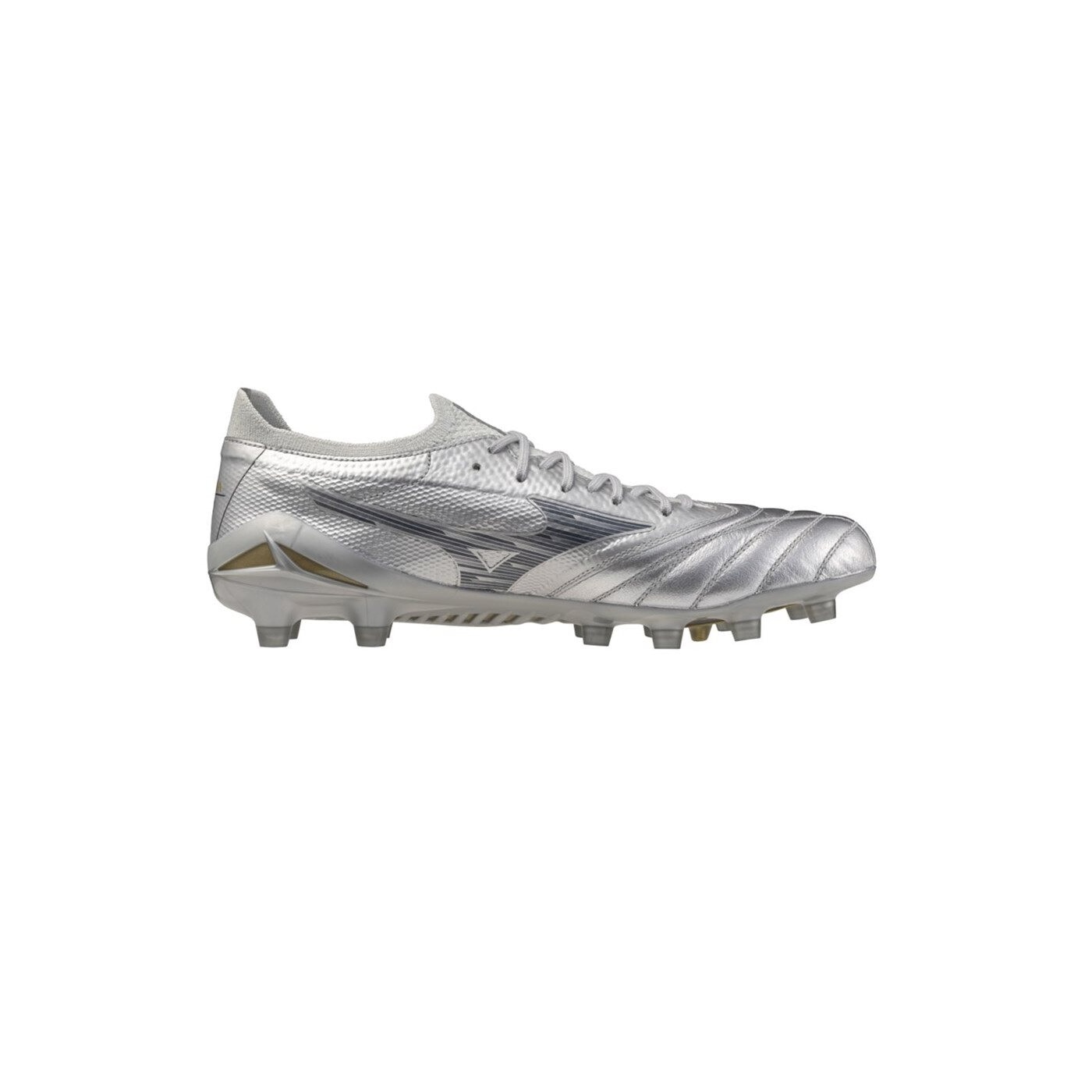 Pantofi fotbal Mizuno Morelia Neo IV Beta Elite FG, argintiu