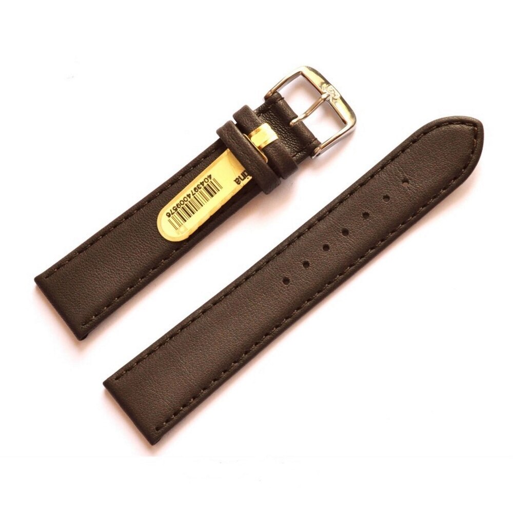 Curea de ceas Di-Modell Softina 1190-28242 , 24 mm, Maro inchis, catarama argintie