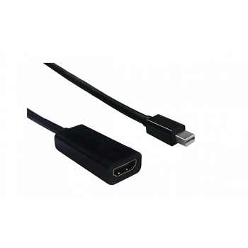 Adaptor Mini Displayport la HDMI T-M Negru, A-MDPM-HDMIF-02 Adaptor Mini Displayport la HDMI T-M Negru, A-MDPM-HDMIF-02