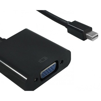 Adaptor Mini Displayport la VGA T-M Negru, CON3205 Adaptor Mini Displayport la VGA T-M Negru, CON3205