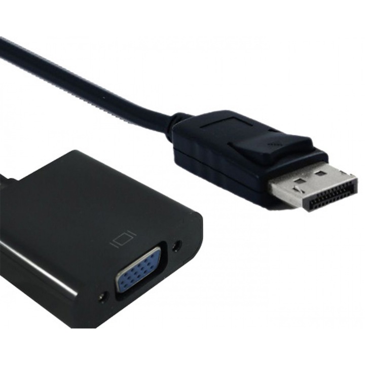 Преходник Displayport към VGA TM черен, CON3201