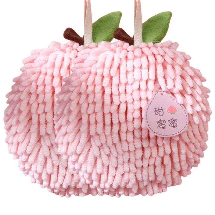 Prosoape de mana Enforose, set 2 bucati, material chenille absorbant, design compact, 6.8x6.8 inch, multicolor