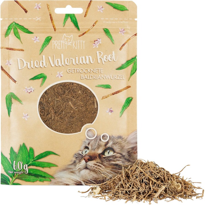 Valeriana pentru Pisici 60g, Stimulare a Distractiei, Delicat, Uscat