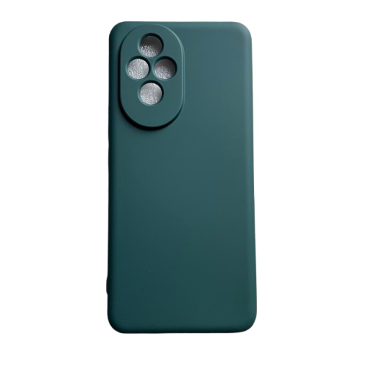 Puha bársony tok kompatibilis a Honor 200, sötétzöld