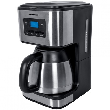 Cafetiera Heinner Digitala HCM-900XMC, 900W, 1L, cana termos, Lcd, Timer, Inox Cafetiera Heinner Digitala HCM-900XMC, 900W, 1L, cana termos, Lcd, Timer, Inox