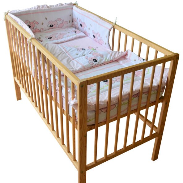 Lenjerie MyKids Catelus Roz 4 Piese 120 cm x 60 cm, MyKids