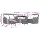 Set canapea gradina vidaXL, 4 piese, cu perne, forma L, polirattan, bej, 55.8 Kg 3365327