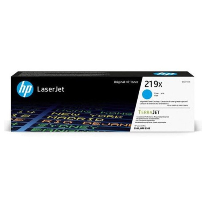 Toner HP W2191X, 219X, LJ PRO 3302, 2500 oldal/5%, cián
