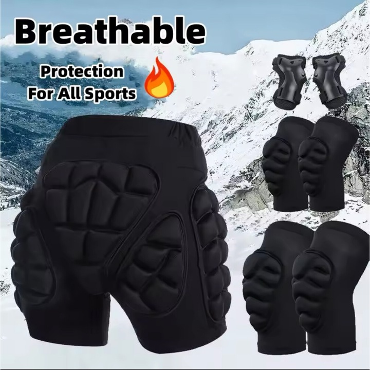 Protectoare unisex pentru sport, Rezistente la impact, Set