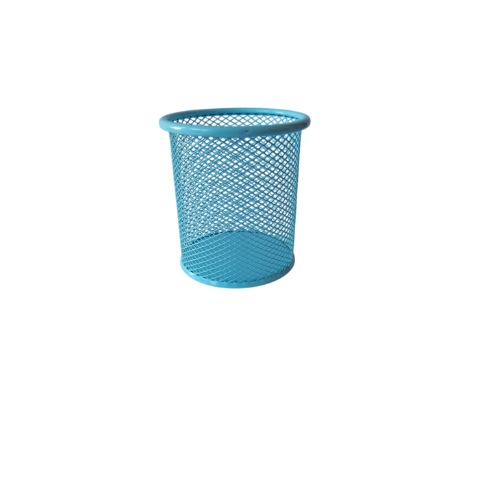Suport creioane OFISS, Rotunda, albastra, Mesh