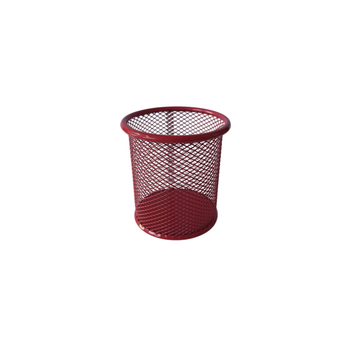 Suport pixuri OFISS, Rotunda, rosu, Mesh