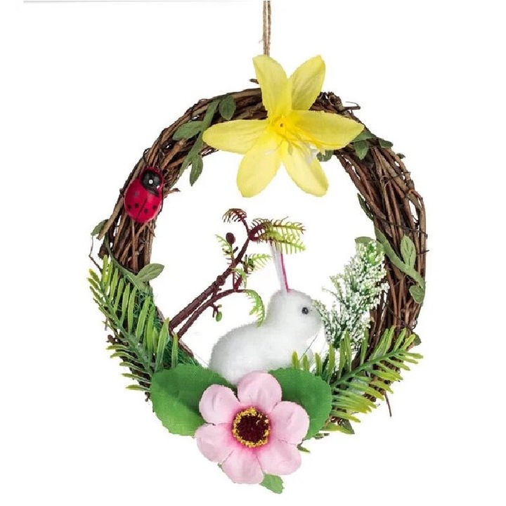 Accesoriu decorativ, Coroana de Paste, 16 cm