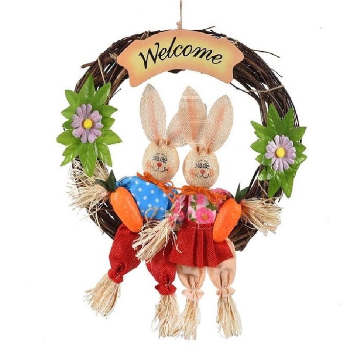 Accesoriu decorativ, Coroana de Paste, 32 cm