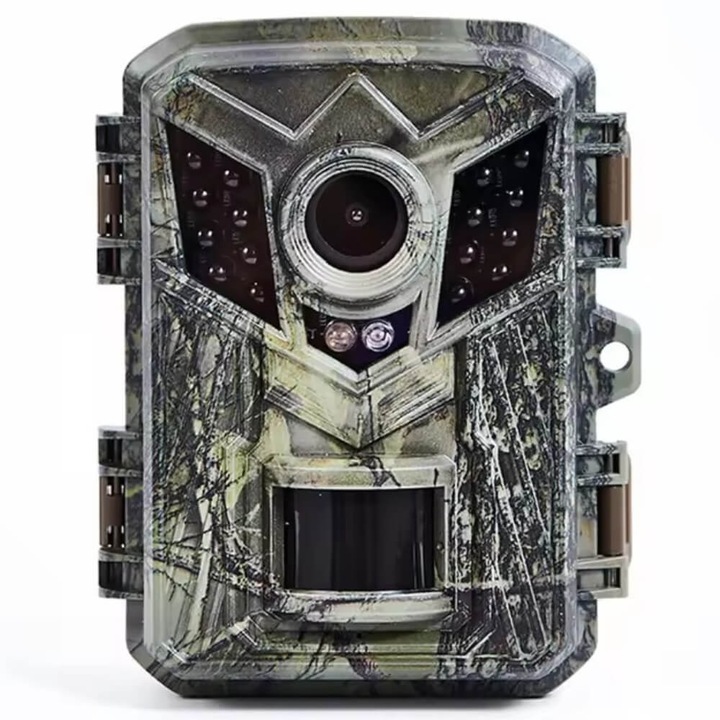 Мини ловна камера StartONTeam 16MP с инфрачервена връзка, нощно виждане, детекция на движение, камуфлаж