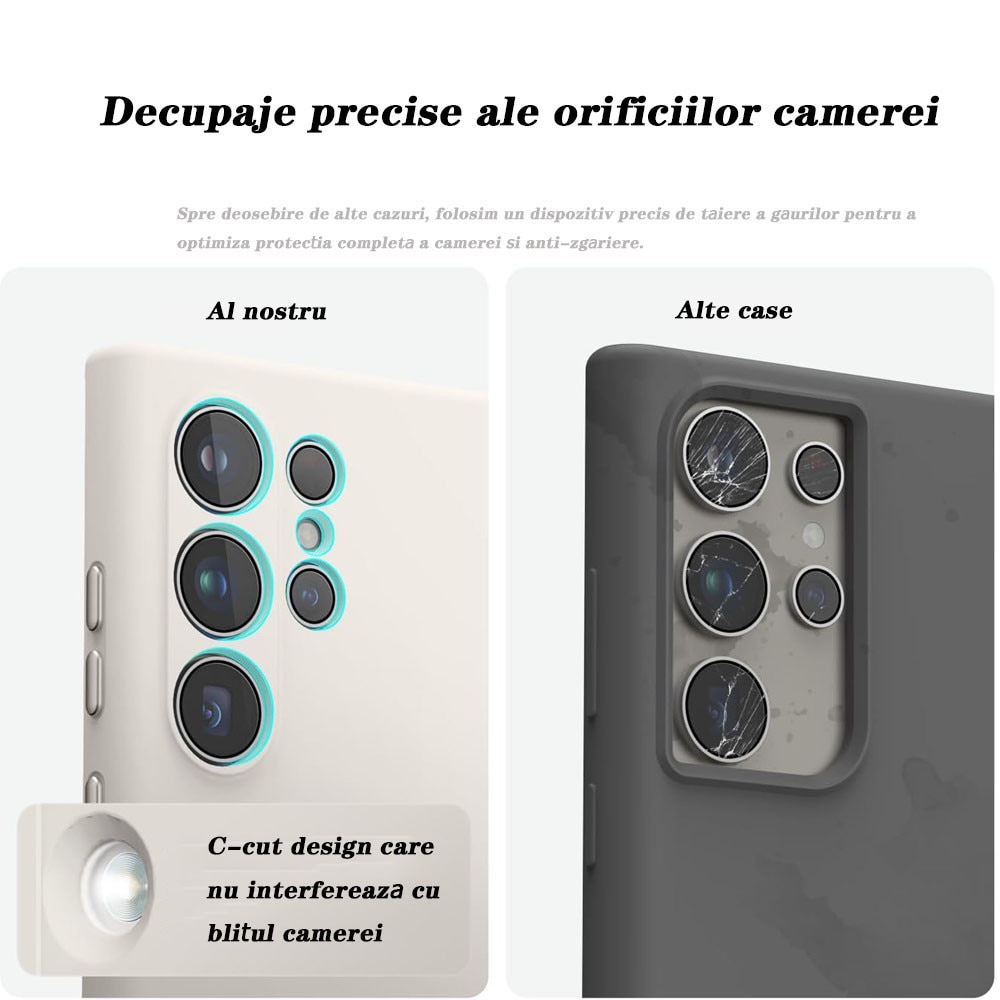 Husa de protectie pentru, GUIXUAN, Compatibila cu, Samsung Galaxy S25 Ultra, Silicon, Alb