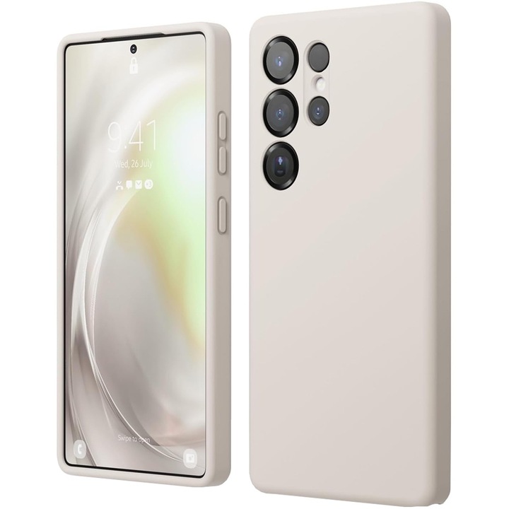 Husa de protectie pentru, GUIXUAN, Compatibila cu, Samsung Galaxy S25 Ultra, Silicon, Alb