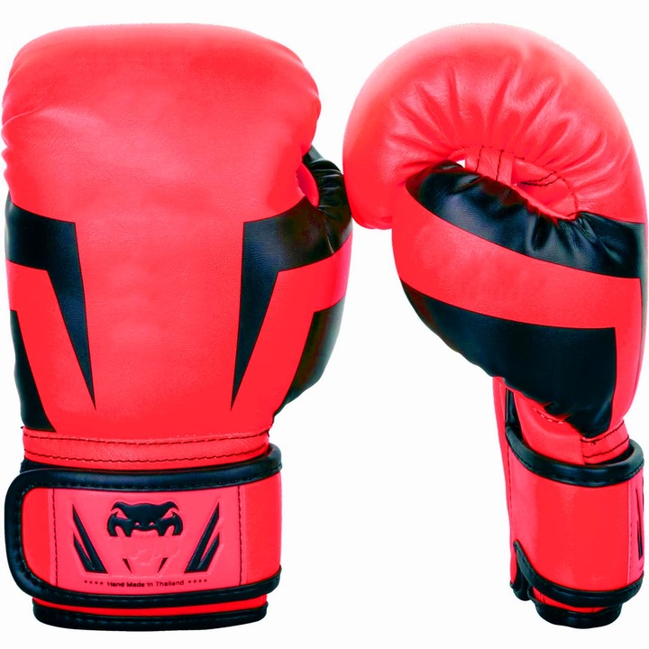 Bokszkesztyűk, Hggzeg, Bokszkesztyűk, kopásálló, izzadságelnyelő és légáteresztő, tépőzáras kialakítás és ergonómikus kialakítás, bokszhoz, homokzsák, muay thai, taekwondo és sanda edzés, PU bőr/latex, 12 oz, piros