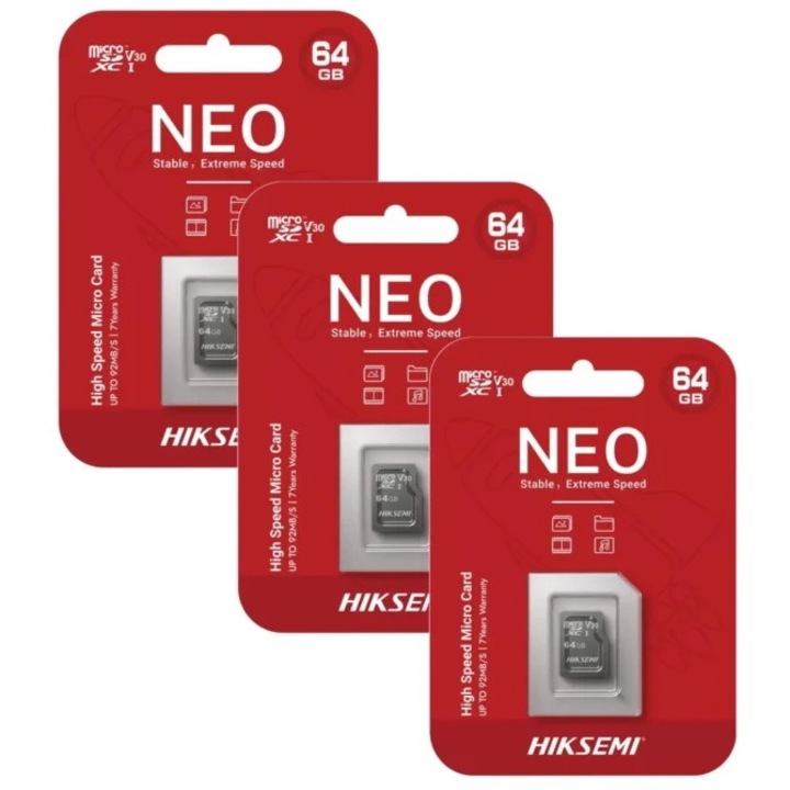 RobiCam 64 GB-os memóriakártya készlet, 3 db